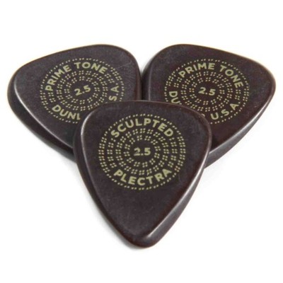 Dunlop Dunlop Primetone Standard Sculpted Plectra - 2.5mm Gauge - 3 Pack