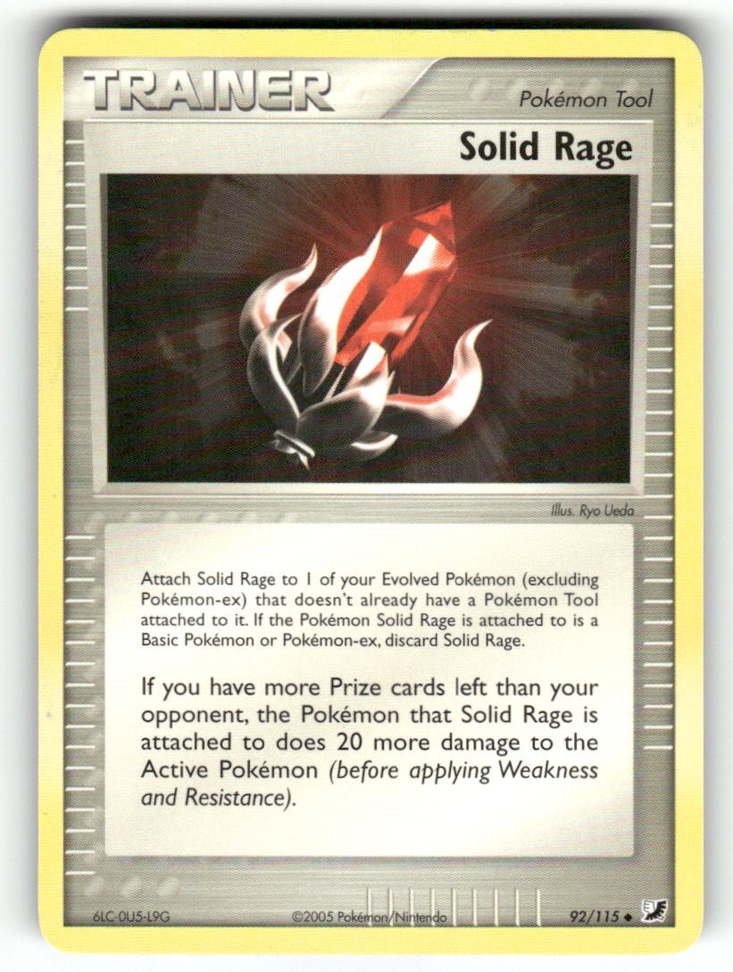 Solid Rage 92/115 - UC Unseen Forces Pokemon NM