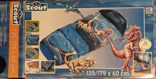 Scout * DINO SAURIER * Verlängerbarer Mumien Schlafsack * 135/175 x 60cm * TOP