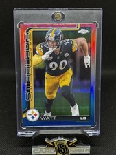 2025 Topps Chrome #258 T.J. Watt Red White & Blue