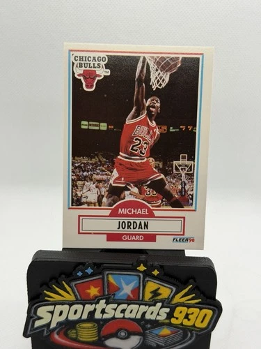 1990-91 Fleer - Michael Jordan #26 Black Line Above Biographical Information