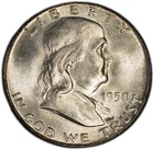 1950-P PCGS MS65 Franklin Half Dollar w/ Exquisite Surfaces & Nice Bell Lines