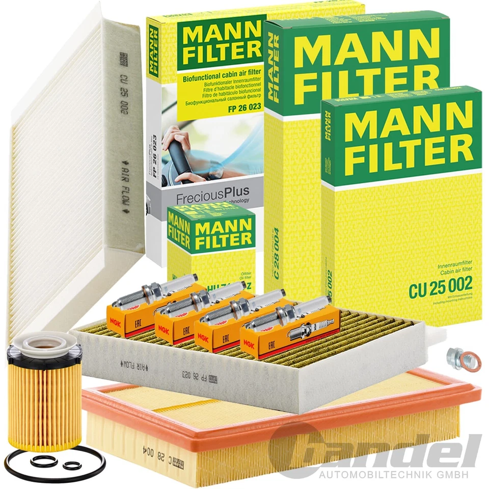 MANN FILTER INSPEKTIONSPAKET passend für MERCEDES W/S205 213 C/A 238 GLC X/C 253