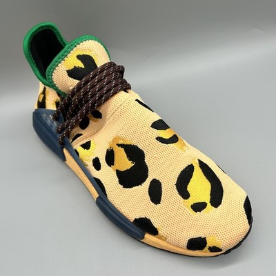 2022 Adidas NMD Hu Pharrell Animal Print Leopard Pulse Amber HP3221 Herren Uk 9
