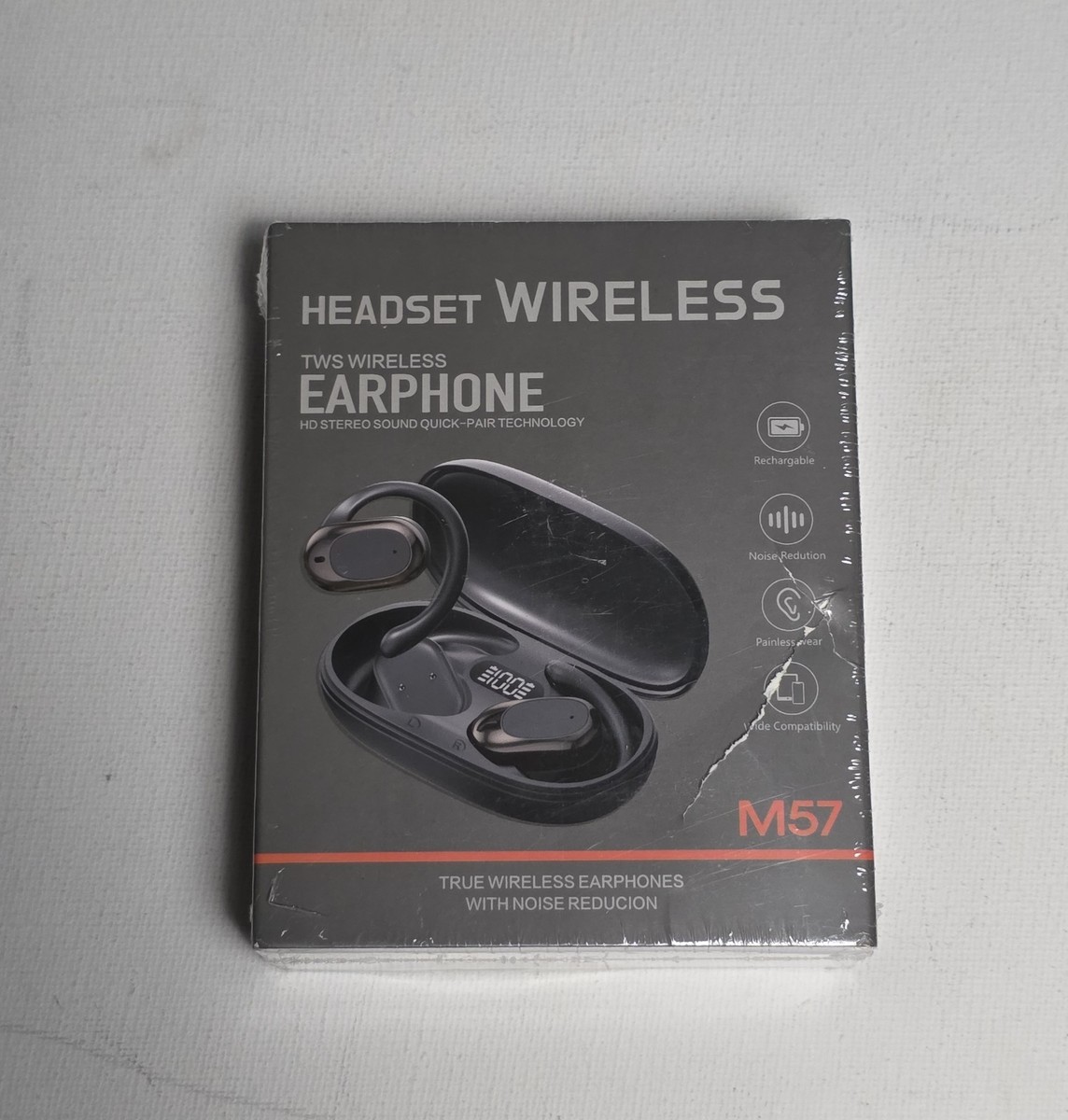 M57 Sports EarBuds TWS Wireless Bluetooth Earphones Factory Sealed