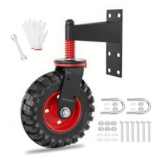 5 Inch Fence Gate Wheel for Wooden Gate, Heavy Duty Gate Wheel with 450 lbs C...