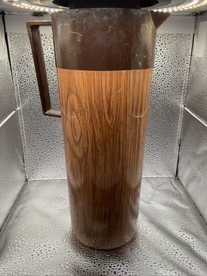 Vintage Aladdin 1 Qt Beverage Butler With Wood Look 11  Tall