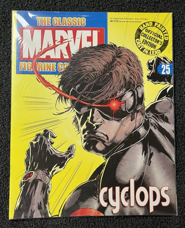 Eaglemoss Classic Marvel Collection Cyclops Lead Figurine & Magazine #25 X-Men - Изображение 2 из 4