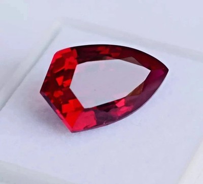 40.66 Ct+ Natural Red Ruby Fancy Cut Certified Best Loose Gemstone BURMESE