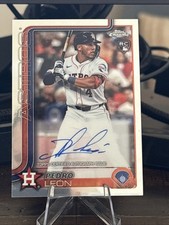 2025 Topps Chrome Pedro Leon Rookie Auto Astros RC #RA-PL