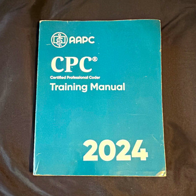 AAPC CPC Training Manual 2024 Study Guide Book for Medical Coding Exam Prep