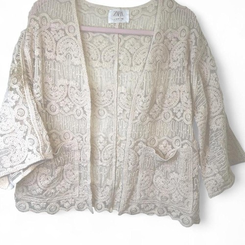 Zara Women's Cream Cardigan