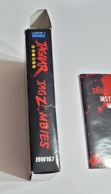 JagZombies Atari JAGUAR Red Cartridge with Rom Revision Complete In Box. Zombies