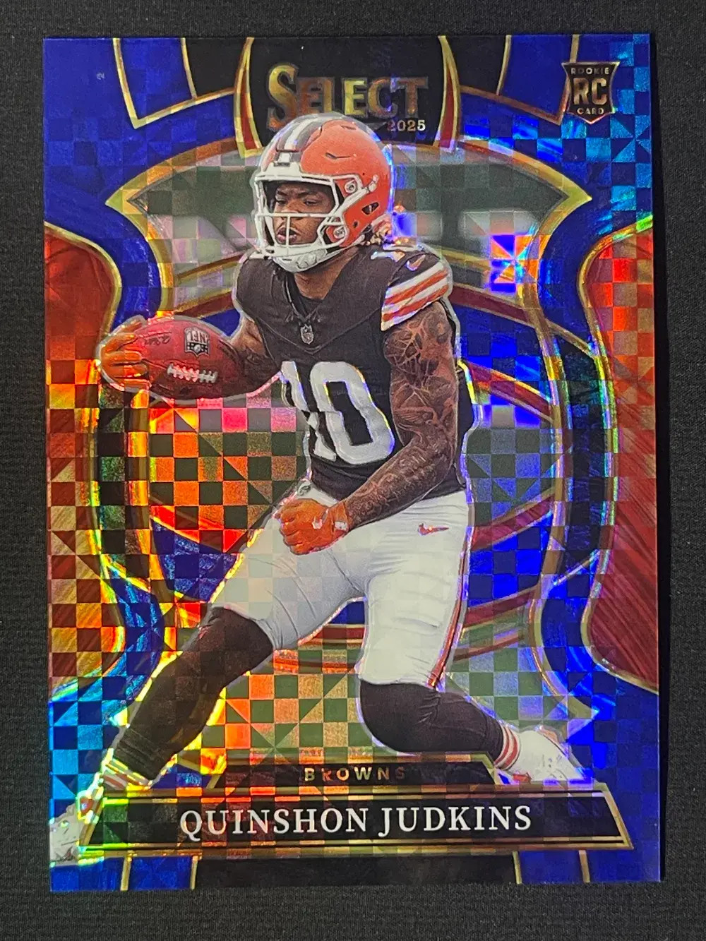 2025 Panini Select Concourse Rookie Blue Prizm #55 Quinshon Judkins /249 RC YT92
