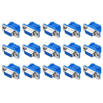 9 Pcs D-sub Connector DB9 9-pin 2-Row Female Serial Port Terminal Breakout