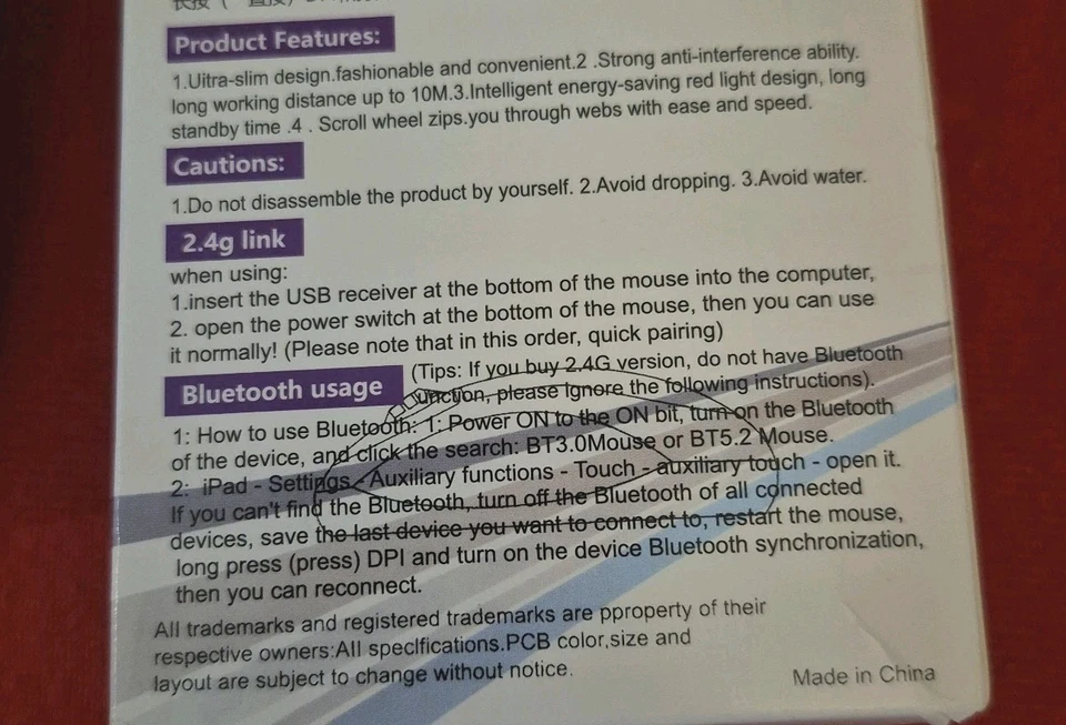 Rechargeable Wireless USB Optical Slim Mouse 2.4 GHz for Laptop & PC ✅ - Image 3 of 4