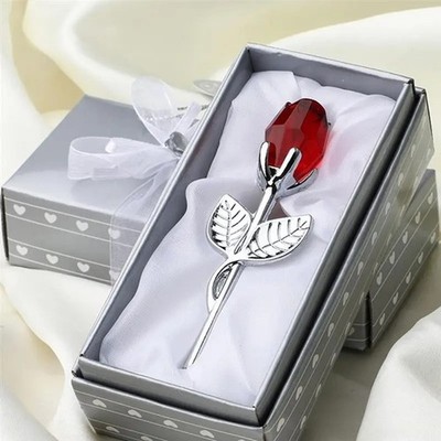Eternal Red Rose Glass Flower in Gift Box - Romantic Anniversary Valentine's Day