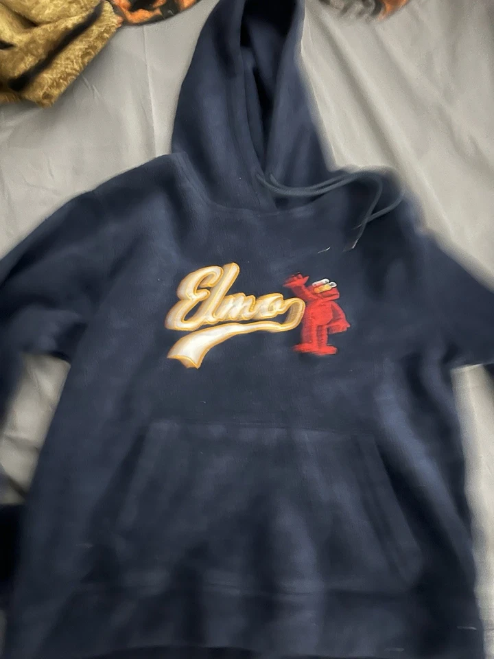 Sudadera con capucha vintage Sesame Street Brand XL Elmo Y2K para mujer usada una vez Foto 3 de 3