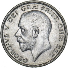 1928 Halfcrown - George V British Silver Coin - Very Nice