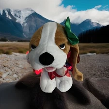 RARE PBC International Musical Beagle Puppy Dog  Christmas Lights Animated 14" 