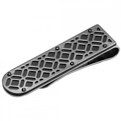 Montegrappa PVD Plated Gun Metal  Finish Money Clip, IDOMMCL0, New In Box