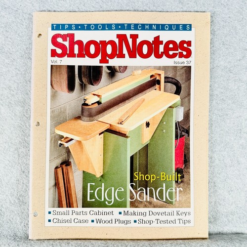 ShopNotes Magazine Vol 7 Issue 37 Shop Build Edge Sander Chisel Case | eBay