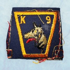 Vintage K9 GERMAN SHEPHERD DOG GSD Embroidered Uniform jacket Patch 2”