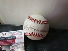 Red Schoenidienst AUTOGRAPHED BASEBALL JSA Certified 