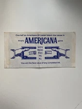 vintage paper ephemera Americana Shell game envelop bill 1965 advertising promo
