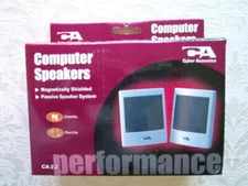 Cyber Acoustics CA-2.2 Plug & Play Computer Speakers (2-Speaker)