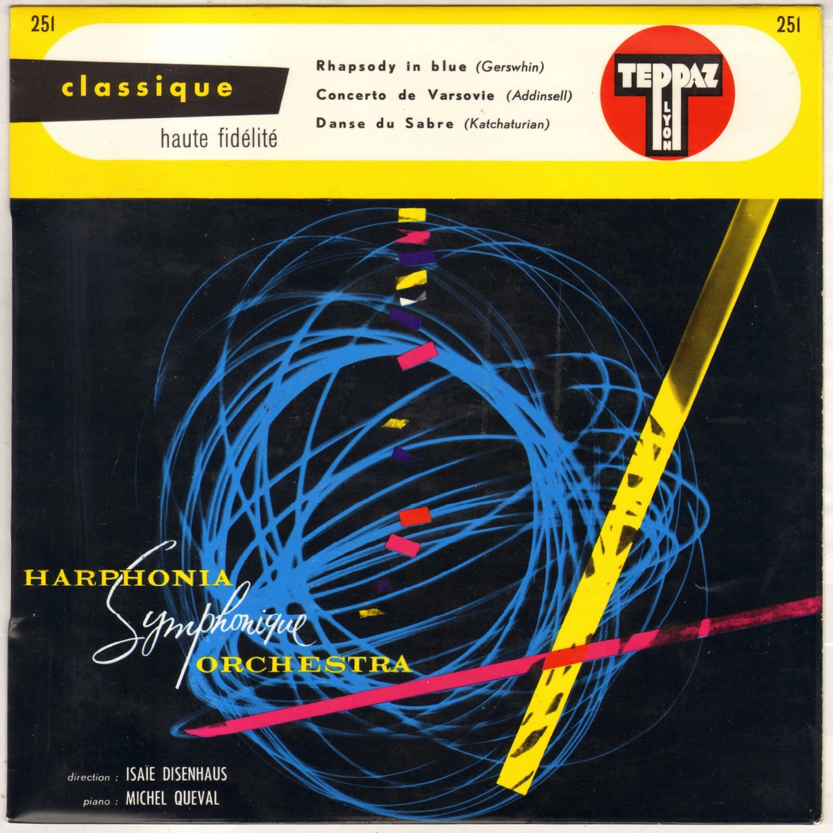 MICHEL QUEVAL "HARPHONIA SYMPHONIQUE ORCHESTRA" 25 CM 1962 TEPPAZ 251