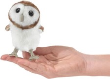 Mini Barn Owl Finger Puppet by Folkmanis