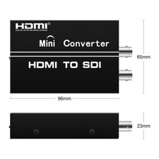 2 HDMI to 2 SDI Audio Video Converter for HDMI Camera SDI Monitor Dual Display