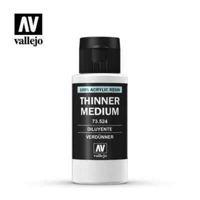 VALLEJO 73524 THINNER MEDIUM 60ml (thinner for brush painting)