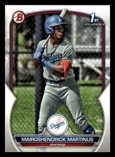 2023 Bowman #BP-55 Mairoshendrick Martinus Prospects Los Angeles Dodgers