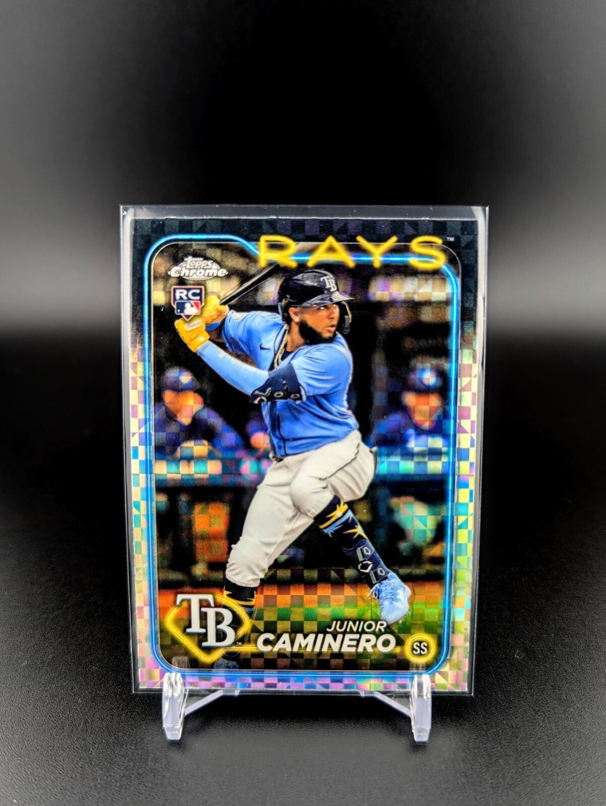 2024 Topps Chrome - X-Fractor #213 Junior Caminero (RC)