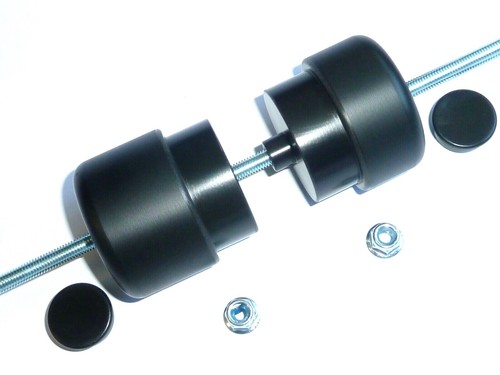 Protezioni Caduta Per Assali Moto, Crash Protector Per Yamaha FZ1 Fazer (2006-2015) E FZ-1N (2006-2012), Kit Anteriore E Posteriore Nero - 2