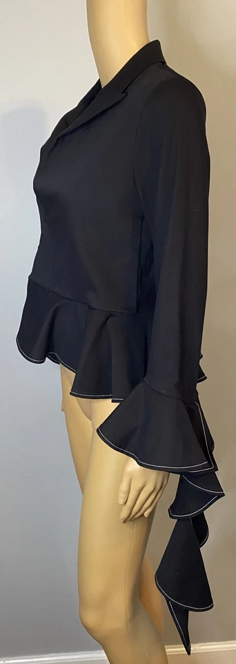 ALEXIS *Adelle * черный ruffle куртка верхний размер маленький - Изображение 4 из 4