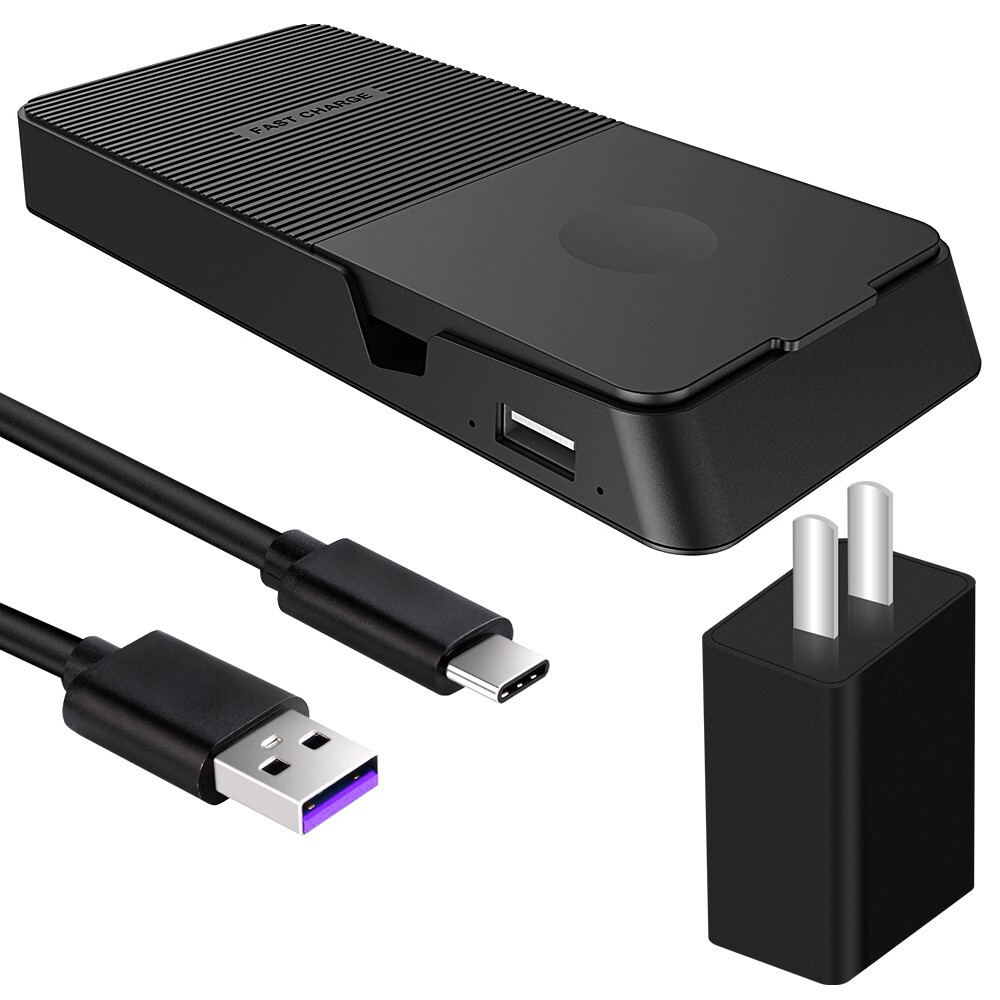 3in1 Fast Wireless Charger Adapter USB Cable for Samsung S22 Ultra S908U