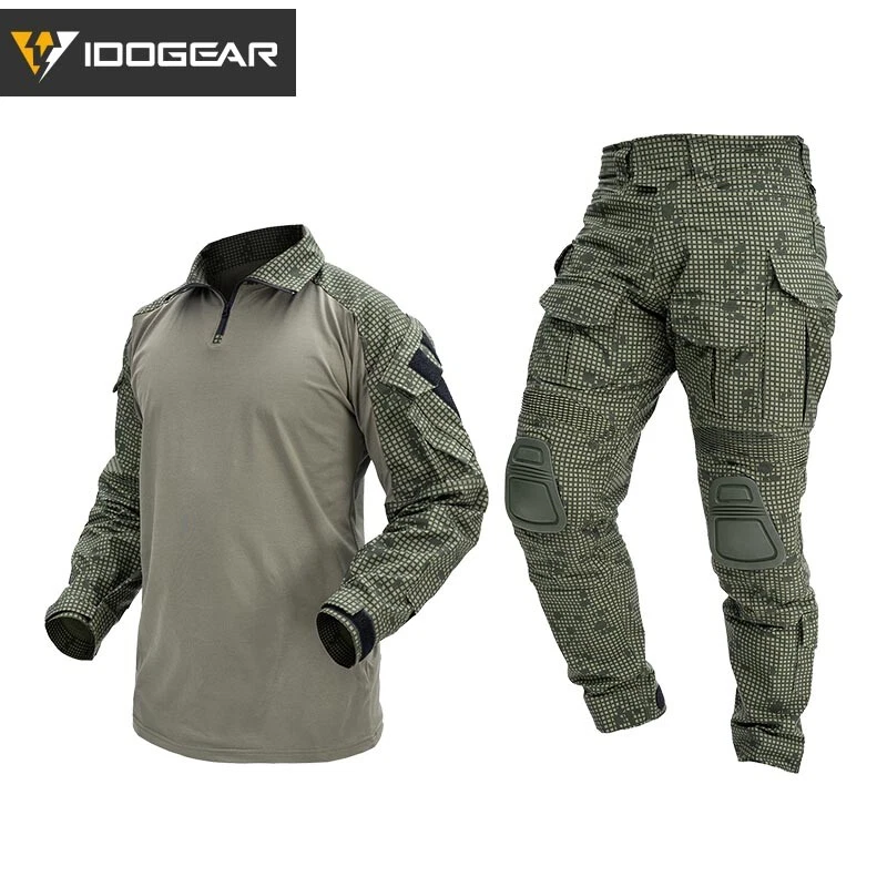IDOGEAR Tactical G3 Combat Uniform Shirt & Pants BDU Set Gear Clothing Piantball - Image 4 of 4