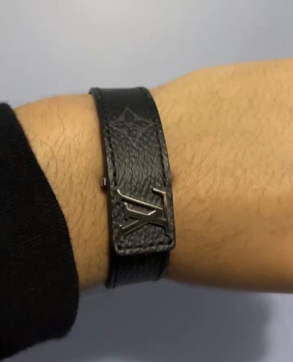 Louis Vuitton LV Slim Bracelet Monogram Eclipse Black