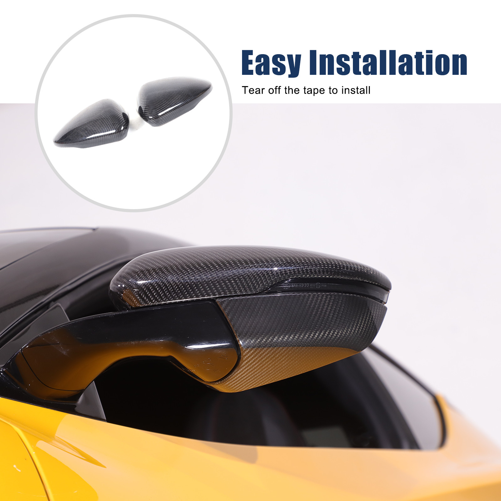 Real Carbon fiber Side Rear Mirror Cover Caps For Lotus EMIRA 2021-23 US