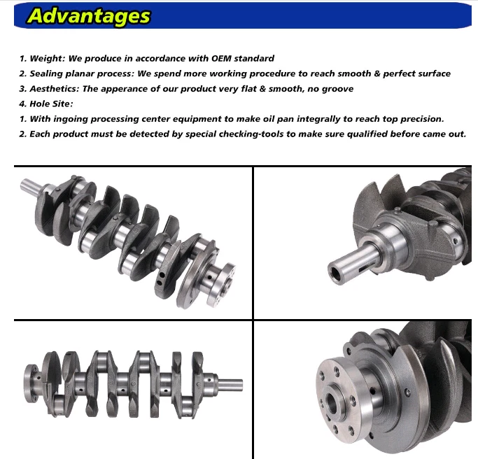 Cigüeñal + varilla de contraste 2,4 L para Chevrolet Malibu 2013-2014 GMC Terrain 2011-2016 Foto 2 de 4