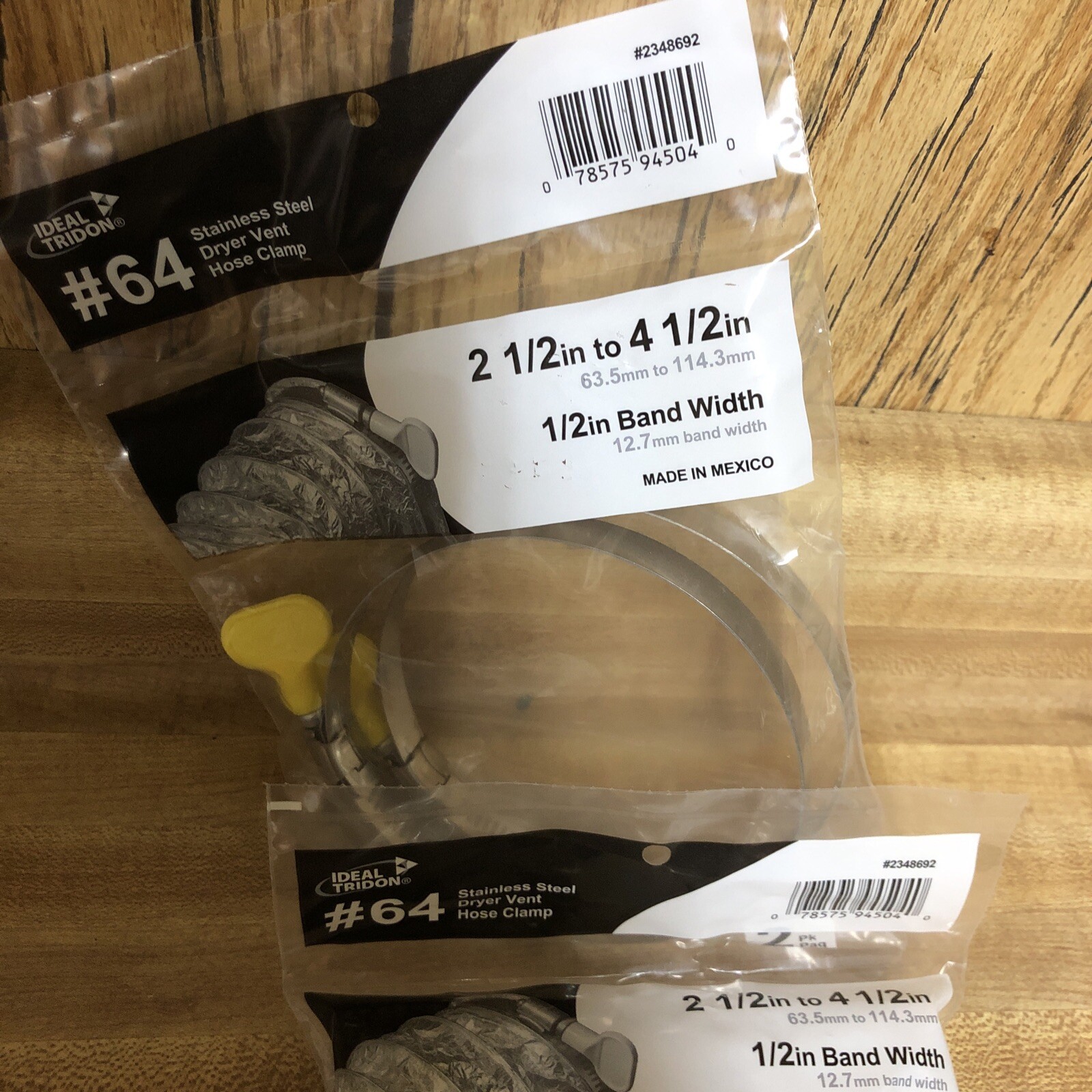 4 Pack Ideal Tridon 64 Dryer Vent Hose Clamps 2.5” To 4.5” New eBay