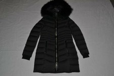 Authentic Rudsak Womens Malefica Quilted Down Puffer Removable Fur Blk All Sizes