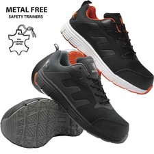 MENS ULTRA LIGHT SAFETY METAL FREE COMPOSITE TOE CAP TRAINERS WORK SHOES WOMENS