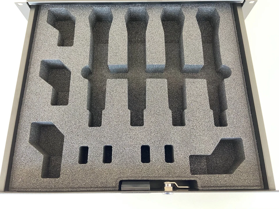 2HE Schaumstoffinlay Passen Für Shure QLX-D2/ULX-D2 4er Set Handsender Neu H 1