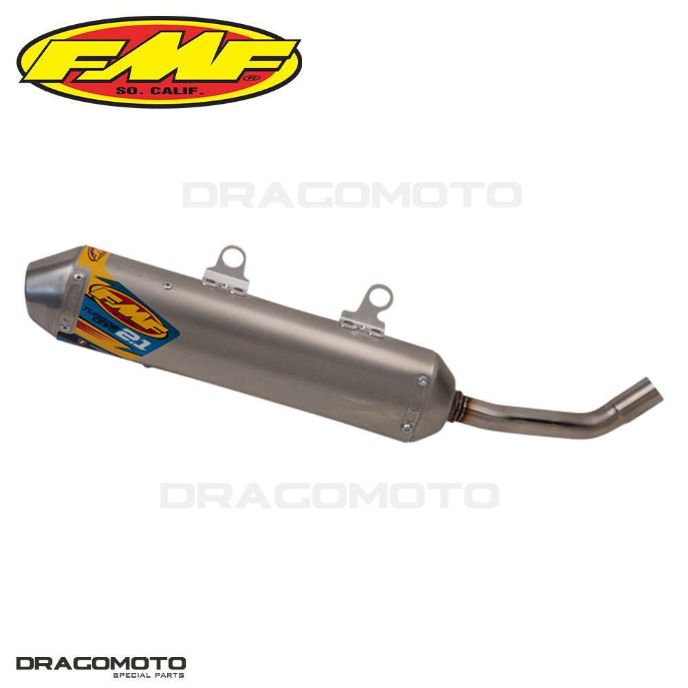 Pot FMF Turbinecore 2.1 avec pare-étincelles intégré pour améliorer le couple de votre KTM SX 250