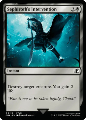 0116 Sephiroth's Intervention FFVII FIN Final Fantasy MTG Card SHIPS NOW