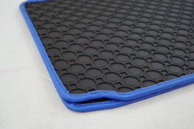 Lengenfelder Gummimatten passend für Foton 4 Automatik + RAND BLAU SCHWARZ NEU